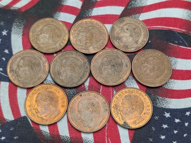 (10) 1955 Mexico Ten Centavos