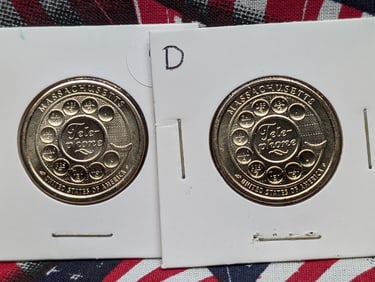 2020 P & D Uncirculated American Innovation Dollar, Massachusetts (MA)