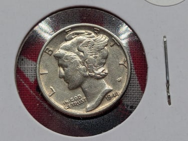 1944 Silver Mercury Dime