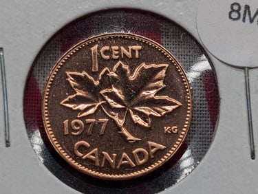 1977 Canada One Cent Proof Coin