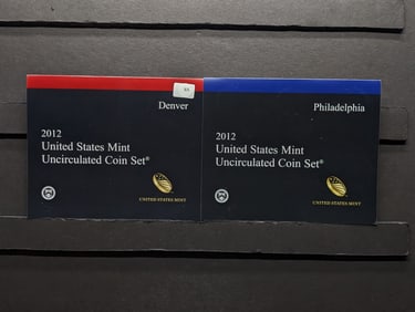 2012 P & D U. S. 28 Coin Mint Set UNC In OGP