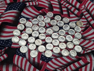 50 - 1960-P Roosevelt Dimes - All High End BU's