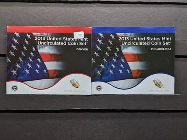 2013 P & D U. S. 28 Coin Mint Set UNC In OGP