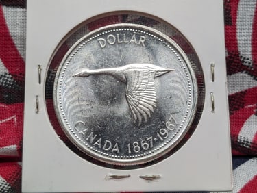 1967 Canada Centennial 80% Silver Dollar
