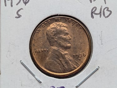 1936-S Lincoln Wheat Cent