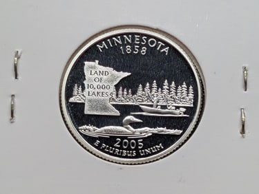 2005-S 90% Silver Proof State Quarter Minnesota (MN)
