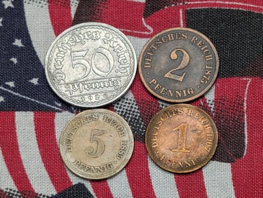(4) Assorted Germany Coins