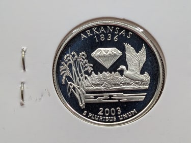 2003-S 90% Silver Proof State Quarter Arkansas (AR)