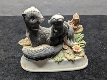 Bisque Skunk Figurine - Everyone loves the Smell of a fresh Skunk!
