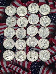 20 - 90% Silver 1964 Beautiful Kennedy Half Dollars BU