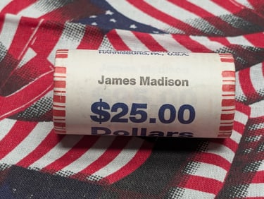 2007-P James Madison Presidential Dollar $25 Roll