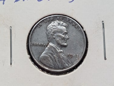 1943 Steel Lincoln Wheat Cent Filled Die "4" in date