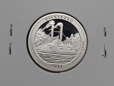 2011-S 90% Silver America the Beautiful Quarter, Mississippi (MS)