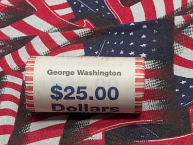 2007-D George Washington Presidential Dollar $25 Roll