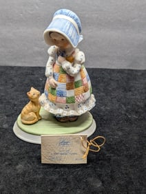 Holly Hobbie Figurine Blue Girl