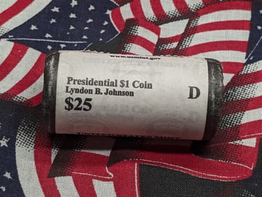 2015-D Lyndon B. Johnson Presidential Dollar $25 Roll
