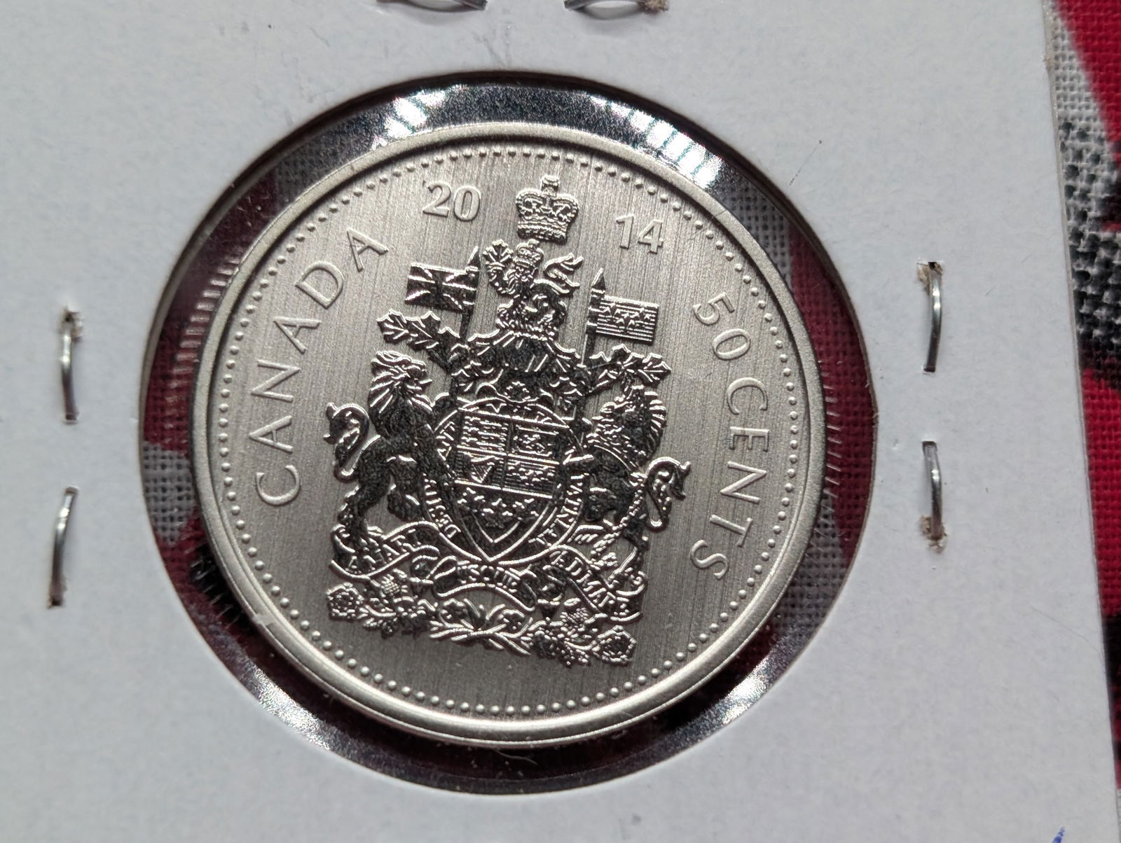 2014 Canada 50 Cents Reverse Proof From A Specimen Set (1 of 3)