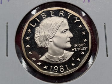 1981-S Susan B. Anthony One Dollar, DC Proof