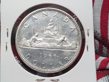 1966 Canada Centennial 80% Silver Dollar