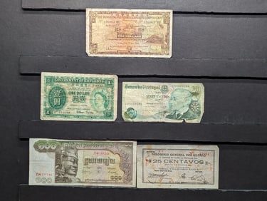 (5) Assorted Foreign Bank Notes