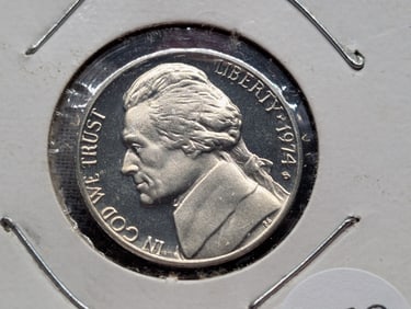 1974-S Deep PROOF Jefferson Nickel, Full Steps, Great Coin