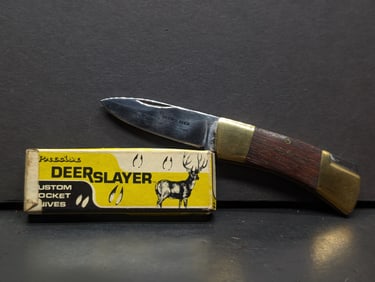 Precise Deerslayer lockback folding hunter with, Precise Deer Slayer 11842 One Blade Japanese Steel,