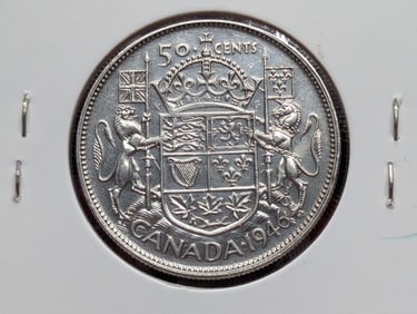 1946 Canada 80% Silver Half Dollar