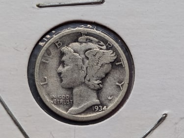 1934 Mercury Dime