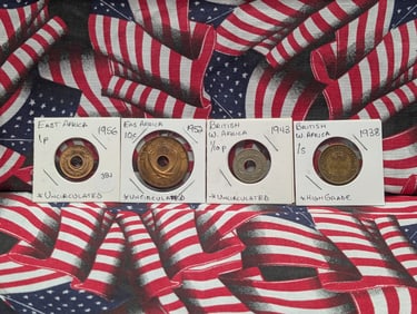 (4) Assorted Africa Coins