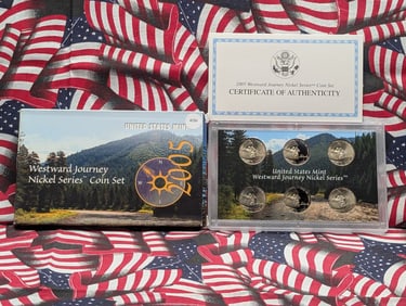 2005 P,D&S Jefferson Westward Journey Nickel Series Coin Set In OGP With COA