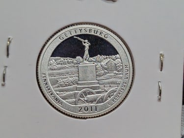 2011-S 90% Silver America the Beautiful Quarter, Pennsylvania (PA)