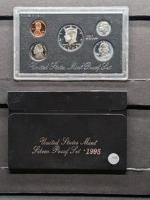 KEY DATE- 1995-S US Mint 90% Silver Proof Set. OGP