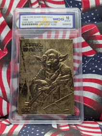 Star Wars, YODA, 23KT Gold, Sealed, Gem 10 Mint, Limited of 10,000, Darth Vader Edition!