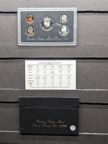 1998-S US Mint 90% Silver Proof Set. OGP