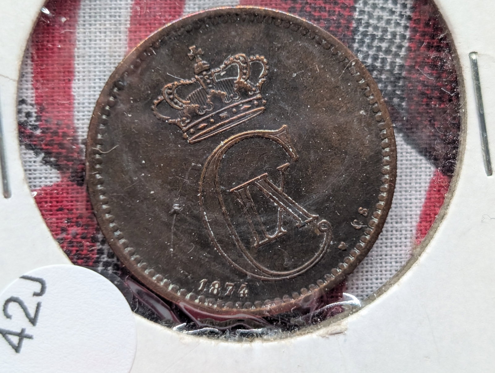 1874 Denmark 5 Ore: 1874 Denmark 5 Ore