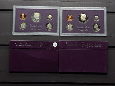 1984 -S & 1985-S U.S. Proof Set In OGP