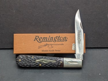 Remington R1240 Musket-1 Daddy Barlow Knife - NIB - Delrin Handles