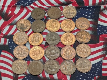 (23) Assorted Date Great Britain Half Pennies
