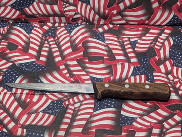 Wood Handle Victorinox Butchering Knife- I-Forschner 40113 Stainless, Made In Switzerland