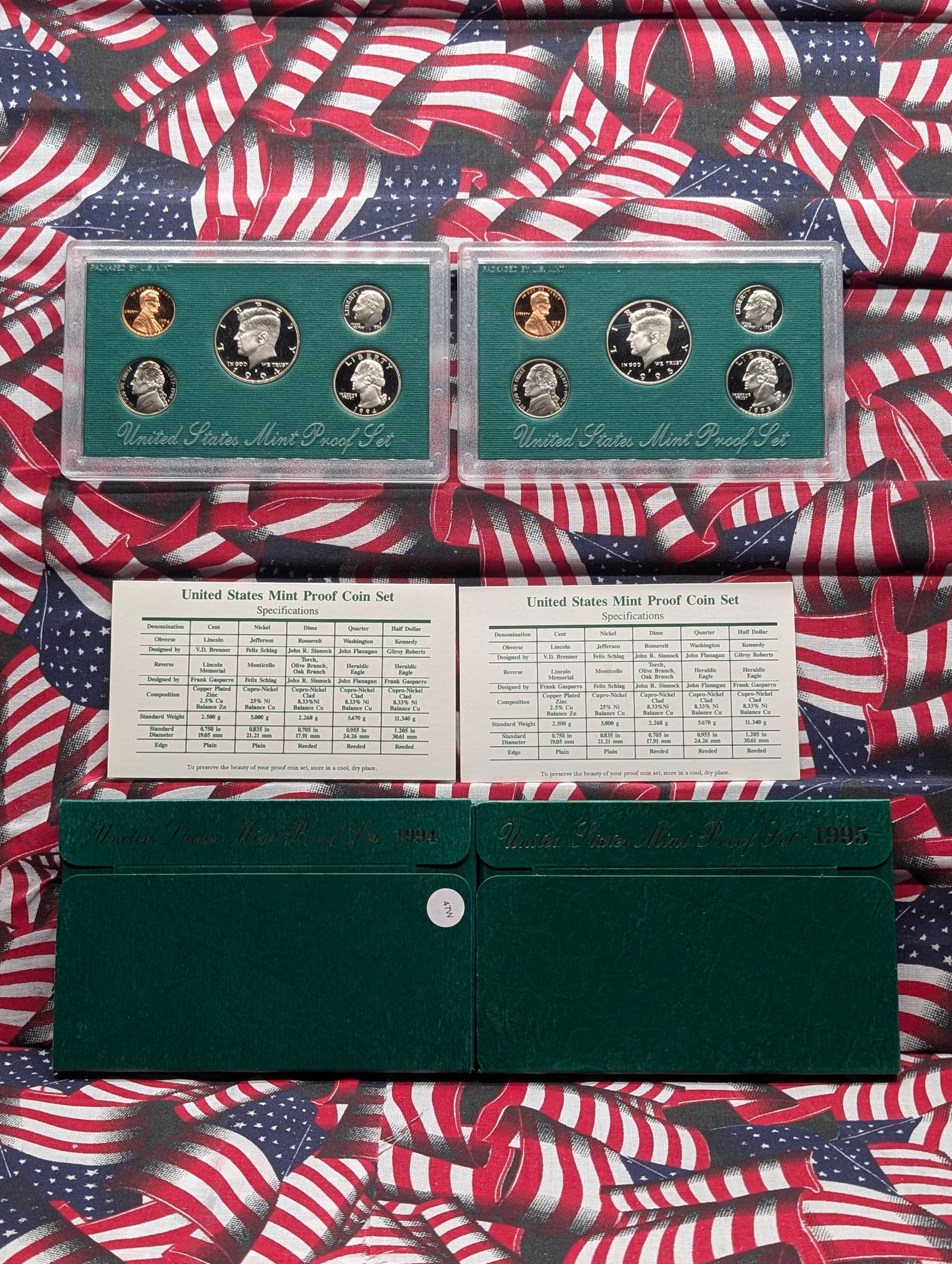 1994 -S & 1995-S U.S. Mint Proof Set In OGP (1 of 5)
