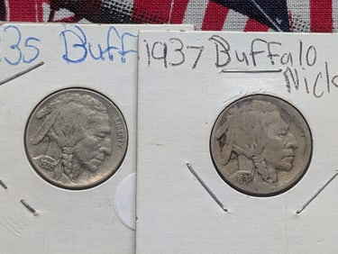 1935-P & 1937-D Buffalo Nickels