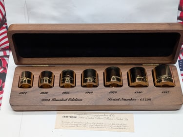 2004 Sears Craftsman Limited Edition Socket Set 22Kt Gold Plated in Wood Box