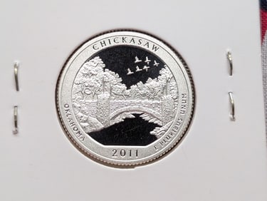 2011-S 90% Silver America the Beautiful Quarter, Oklahoma (OK)