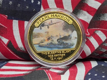 Pearl Harbor Token-USS Arizona Aircraft Carrier, New, Novelty