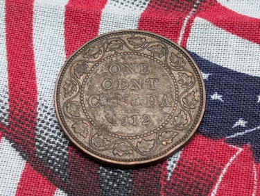 1912, Error-Missing Metal Reverse, Canada Large Cent, High Grade, 113 Years Old