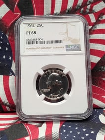 1962-P Washington Quarter, NGC PF 68