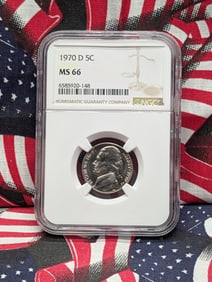 1970-D Jefferson Nickel, NGC MS 66