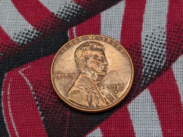 1951 D-Error on 5, Lincoln Wheat Cent