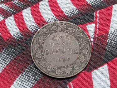 1918, Canada Large Cent, 107 Years Old