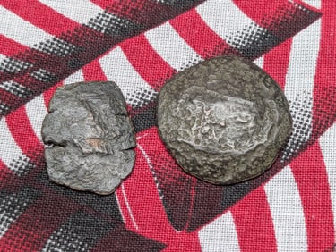 2, 12th-14th Century, Byzantine Cup Coin-Medieval 600 years old!
